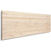 SUENOSZZZ-ESPECIALISTAS DEL DESCANSO Cabecero de Cama de Madera TREVINCA Color Crudo para Pared. Cabecero de Tablas…
